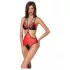 Pasión Peonía - body con aberturas laterales (rojo)