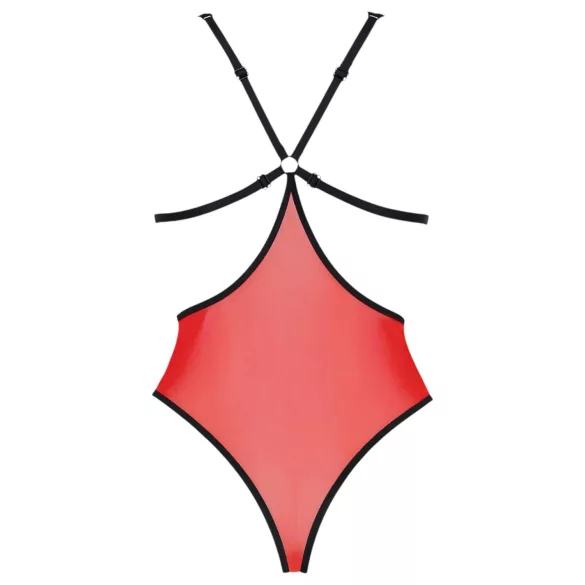Pasión Peonía - body con aberturas laterales (rojo)