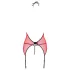 Passion Peonia - conjunto lencería con top y tanga - rojo - L/XL