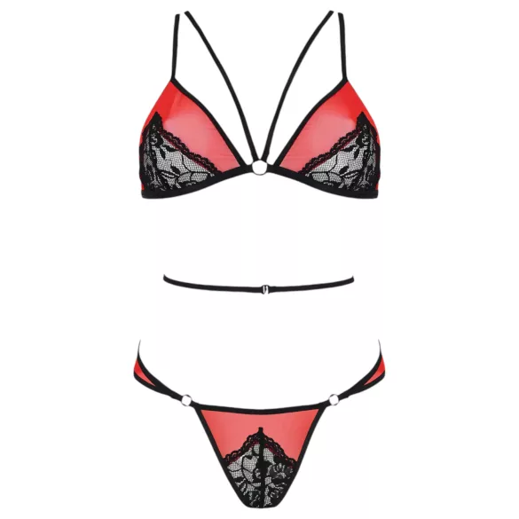 Passion Peonia - conjunto sujetador (rojo)