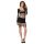 Pasión BS105 - Mini vestido de red (negro) - Talla S-L