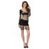 Pasión BS105 - Mini vestido de red (negro) - Talla S-L