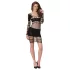 Passion BS105 - minivestido de red - negro - talla S-L