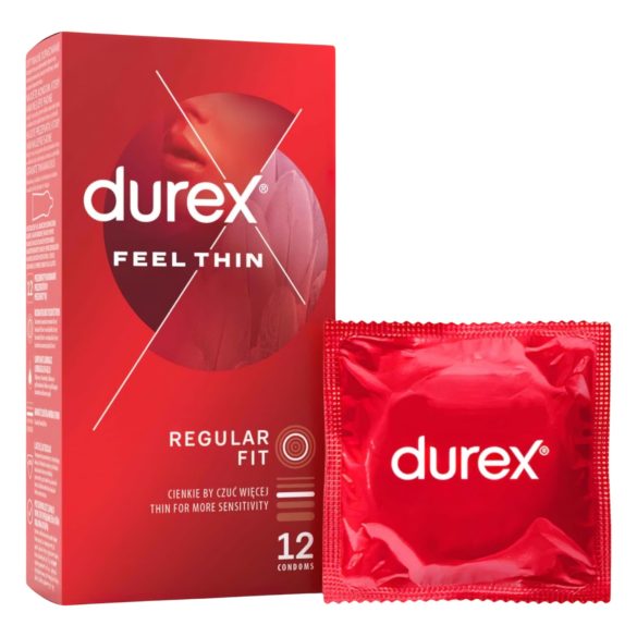 Durex Feel Thin - Sensación real, pack condones (2x12uds)