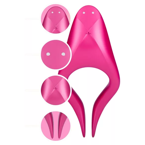Durex Tease & Ride - Vibrador punto íntimo - recargable silicona rosa