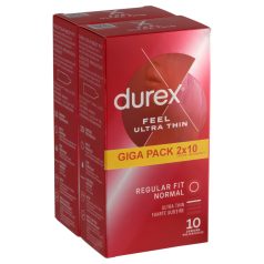 Durex - preservativo ultrafino realista - pack 2x10 unidades