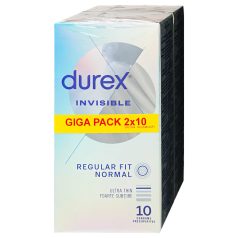   Durex Invisible - preservativo ultrafino regular - 2x10 unidades