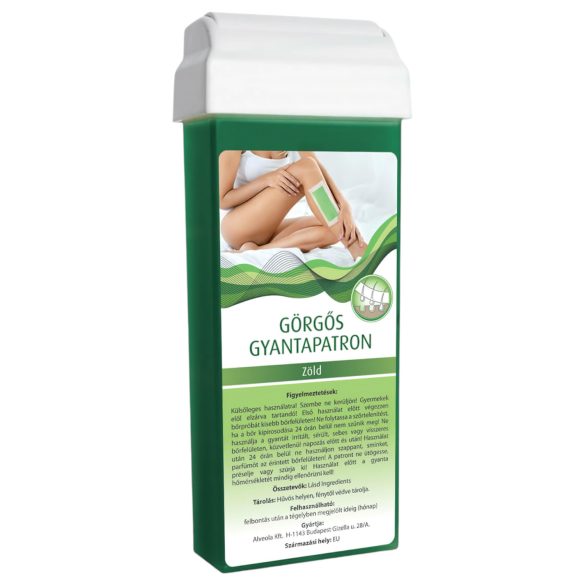 Cartucho de cera en rollo - cabezal ancho (100 ml) - verde
