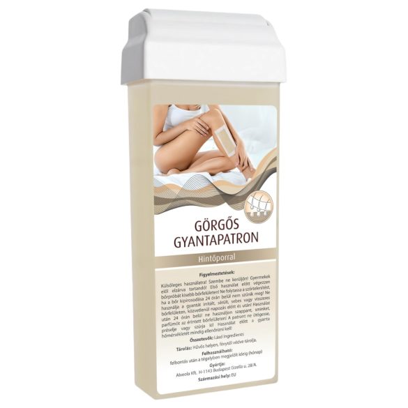 Cartucho de cera con rodillo ancho (100ml) - con polvo de talco