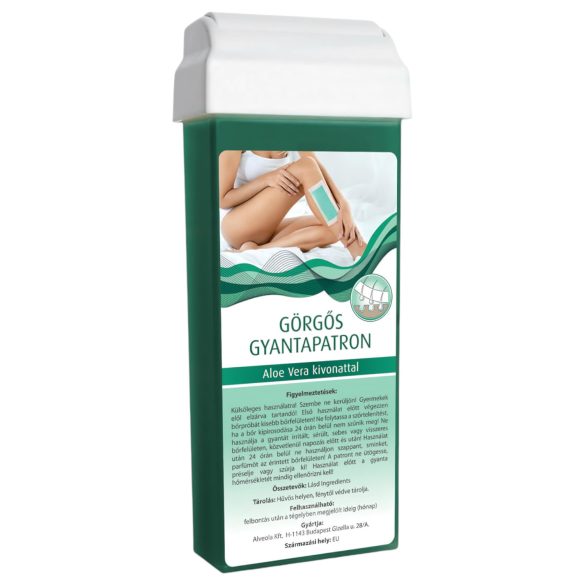 Cartucho de cera con rodillo ancho (100 ml) - aloe vera