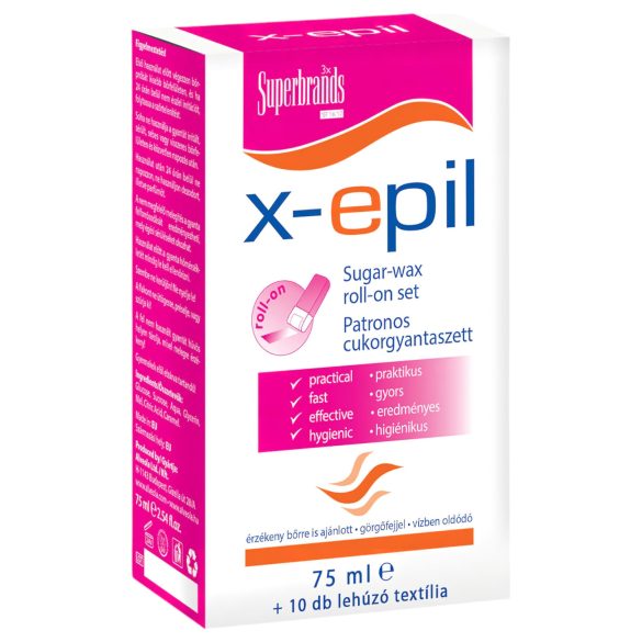 X-Epil - set de depilación con cera de azúcar en cartucho