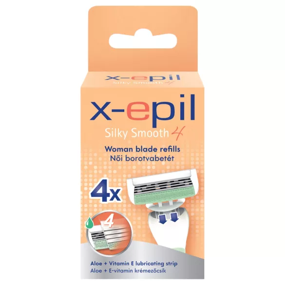 X-Epil Silky Smooth - recambio de maquinilla femenina 4 hojas (4 uds)