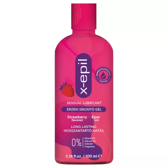 X-Epil - lubricante íntimo sabor fresa - gel 100 ml