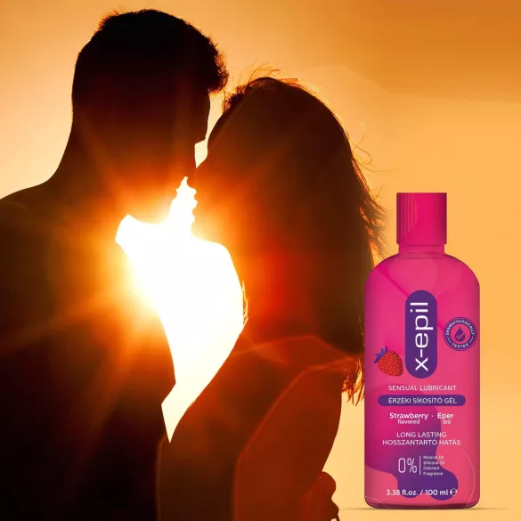 X-Epil - lubricante íntimo sabor fresa - gel 100 ml