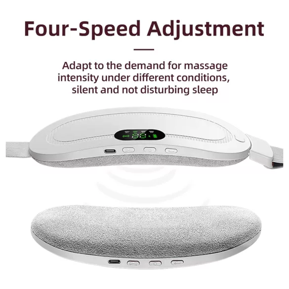 EMS - cinturón masajeador menstrual recargable - blanco