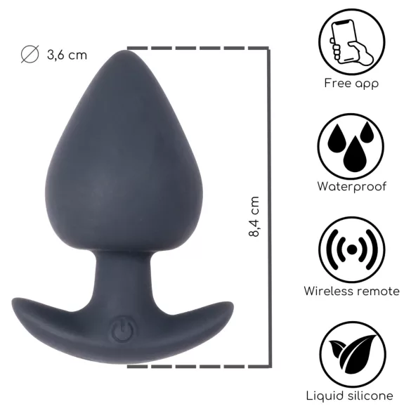 Desirel Obsidian - Vibrador anal con control por app (negro)