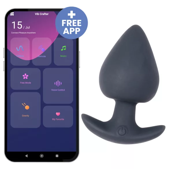 Desirel Obsidian - Vibrador anal con control por app (negro)