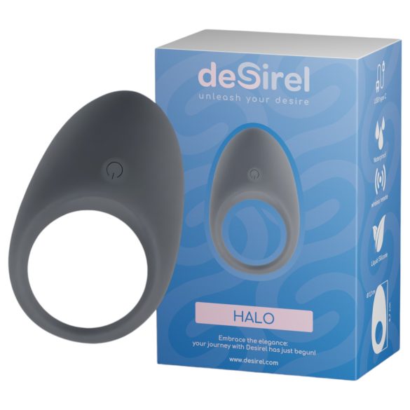 Desirel Halo - anillo vibrador inteligente (negro)