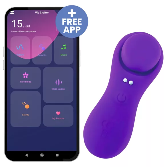 Desirel Confidential - vibrador para braguitas con control app - silicona lila
