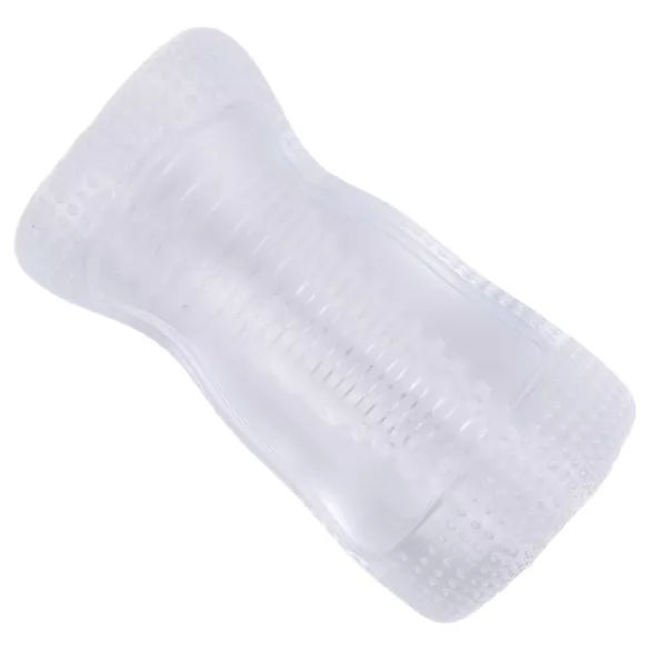 Masturbador Desirel Vertigo con interior acanalado (transparente)