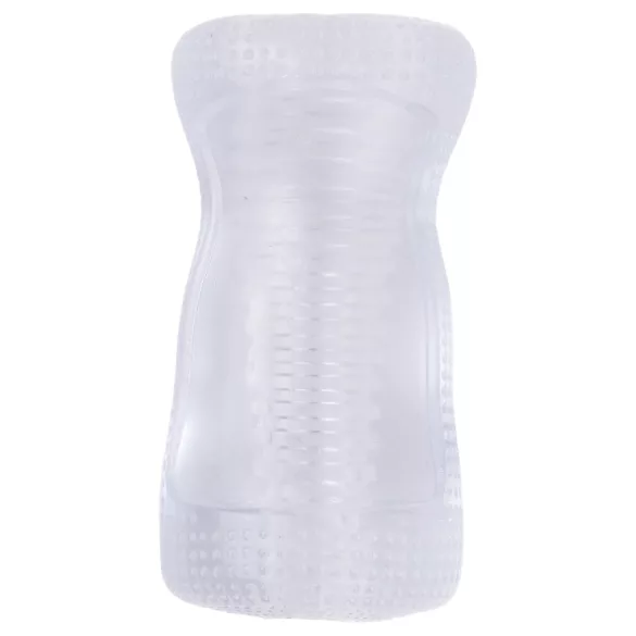 Masturbador Desirel Vertigo con interior acanalado (transparente)