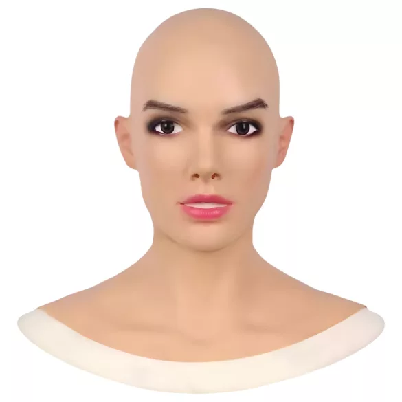 Máscara facial de silicona - máscara facial femenina - silicona - color natural