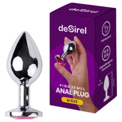 Desirel Joya Rosa M - plug anal (plata-rosa)