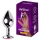 Desirel - plug anal - con joya rosa - metal plateado rosado - talla M
