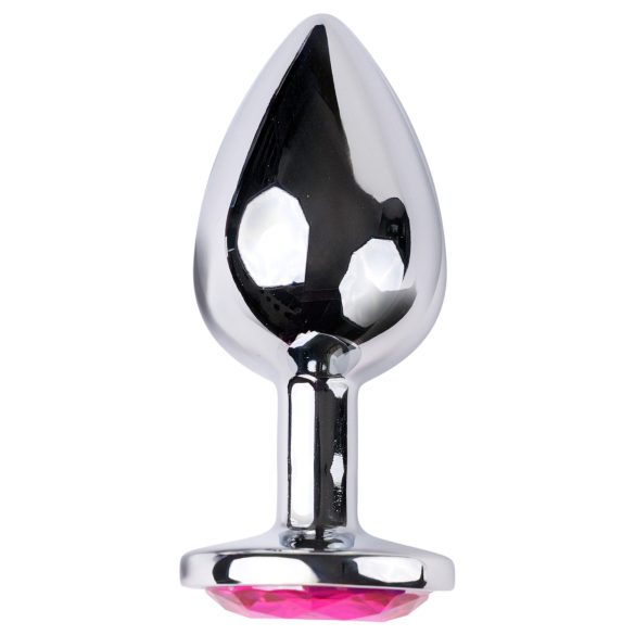 Desirel - plug anal - joya rosa grande - metal y rosa
