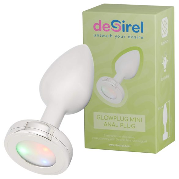 Desirel GlowPlug - plug anal iluminador - pequeño (plateado)