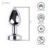 Desirel GlowPlug - plug anal luminoso pequeño - color plata