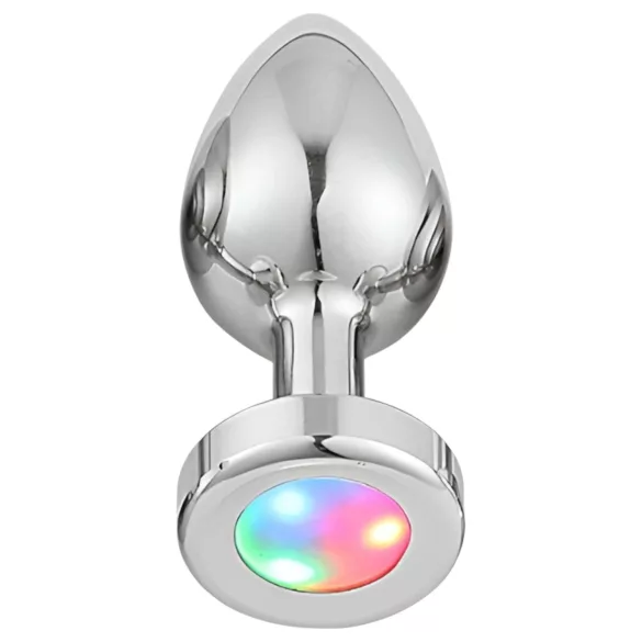 Desirel GlowPlug - plug anal luminoso pequeño - color plata