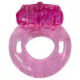 Anillo vibrador para pene con batería integrada (rosa)