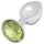 Sunfo - Plug anal metálico con piedra de lima (plata)