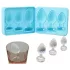 Molde para hacer cubitos de hielo con forma de plug anal (azul)
