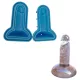 Molde de cubitos de hielo con forma de dildo (azul)