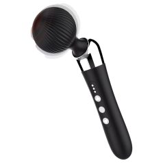 Vibrador masajeador recargable curvo (negro)