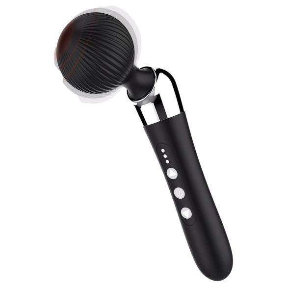 Vibrador masajeador recargable curvado (negro)