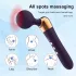 Vibrador masajeador recargable curvo (negro)