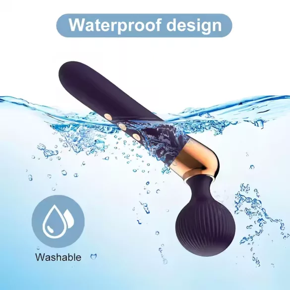 Vibrador masajeador recargable curvo (negro)