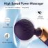 Vibrador masajeador recargable curvado (negro)