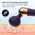 Vibrador masajeador recargable curvo (negro)
