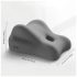 Almohada Mágica - Cojín de Memoria con Soporte para Dildo (gris)