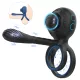Biu-Biu - anillo para pene y vibrador para pareja - silicona negra