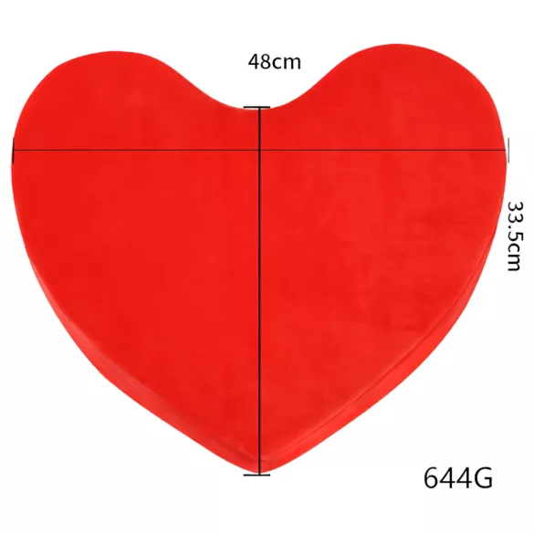 Almohada Mágica Desirel - cojín sexual con forma de corazón (rojo)