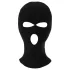 Balaclava - pasamontañas erótico con 3 aberturas - tejido negro
