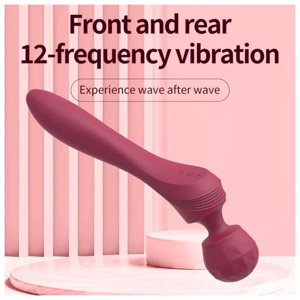 Lonely - vibrador masajeador curvo - silicona - rojo
