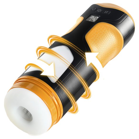 Lonely - masturbador automático rotatorio - silicona negra