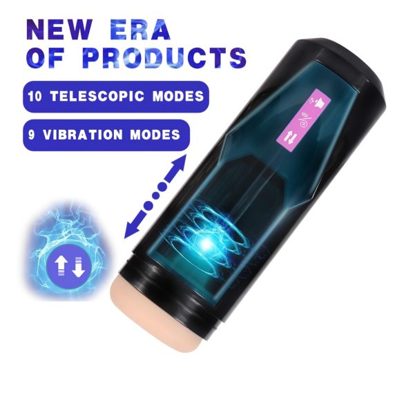 Lonely - masturbador automático con sonido - silicona negra