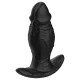 Kangvo - consolador de silicona inflable magnético (negro)
